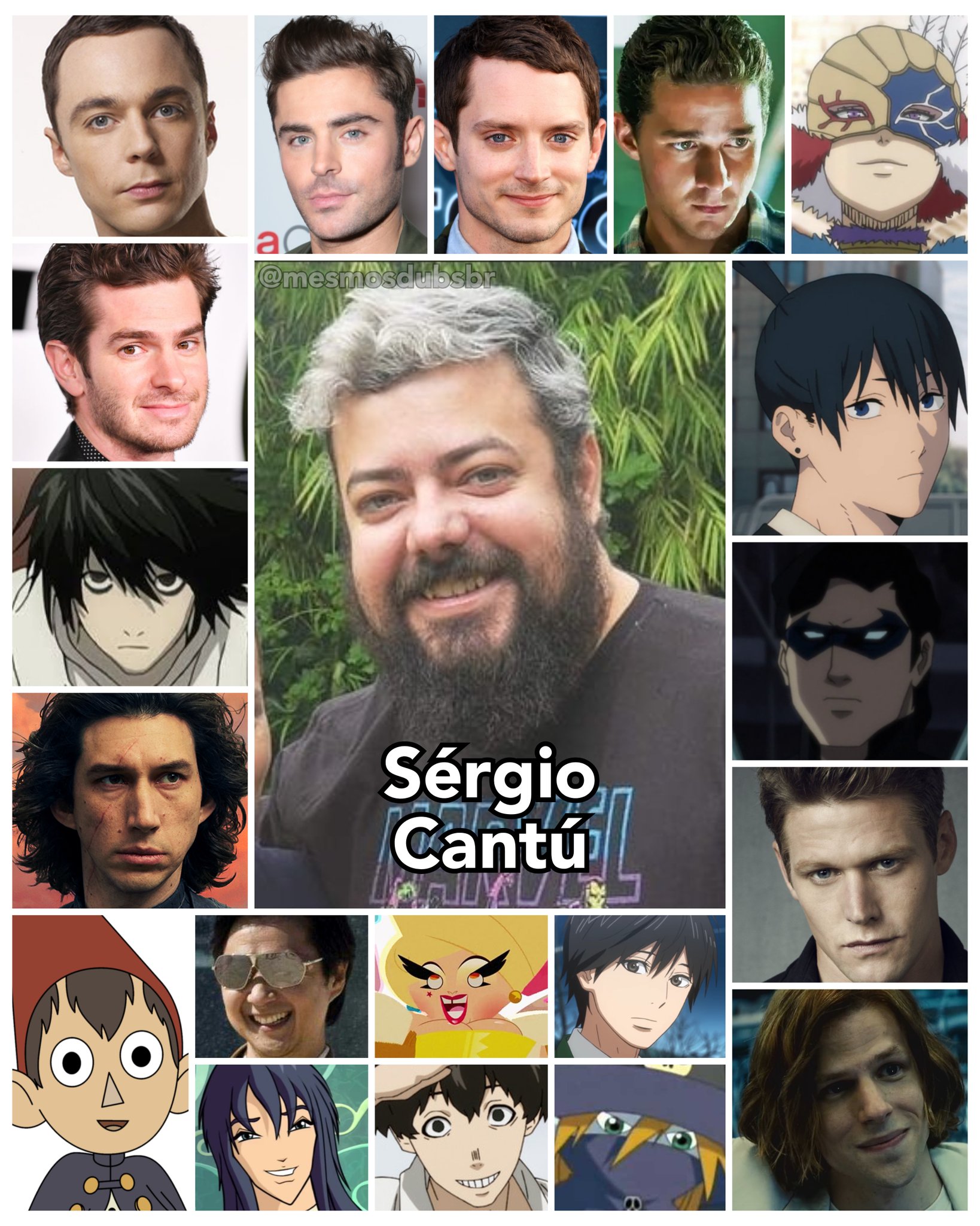 Personagens Com os Mesmos Dubladores! on X: Incrível tanto quanto dublador  como diretor de dublagem, um dos meus dubladores favoritos de todos, o  sensacional Sérgio Cantú! Sérgio é conhecido por dublar o