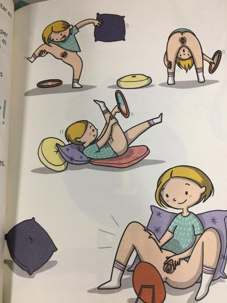 Esta imagen aparece en un libro de texto para niños de 4 años en Castellón. La Ley Trans, ya aprobada, lo ampara. ¡Aberrante!