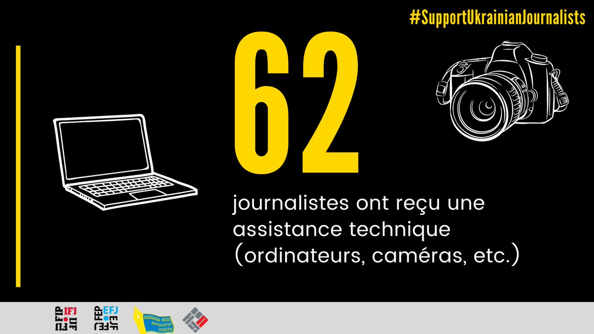 IFJGlobal's tweet photo. 📢Dans une semaine, le 24 février, cela fera un an que la Russie a envahi l'Ukraine, pays devenu le plus meurtrier pour les journalistes en 2022. Nos collègues sur le terrain ont besoin de notre solidarité #SupportUkrainianjournalists 
➡️ Faites un don https://t.co/cpTdHOjVxT https://t.co/upMDYtUN98