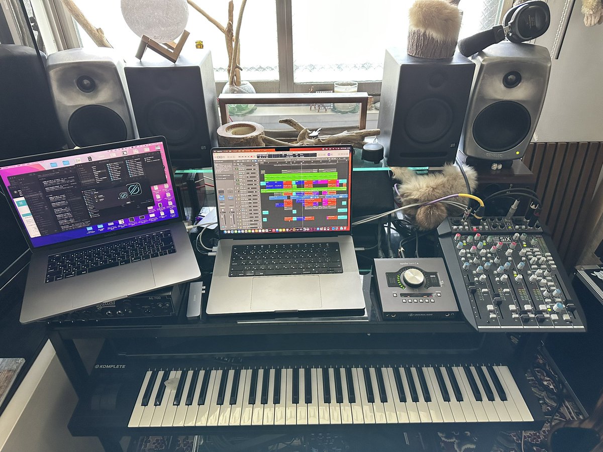 shinya_0820's tweet image. 新MacのPluginインス祭り完了😁
前回はデータ全部移行したけど今回は余計なデータ移行したくなかったので手動で必要なものだけ！
ViennaもMelodyenもwavesも ozoneも BFD3もUVIもNAもUADもメインで使ってるのは全部無事鳴らせた🤩
凄く良いM2 MAX！
96GBでモンスターみたい…🧌
#MacBookPro16
#M2
#MAX