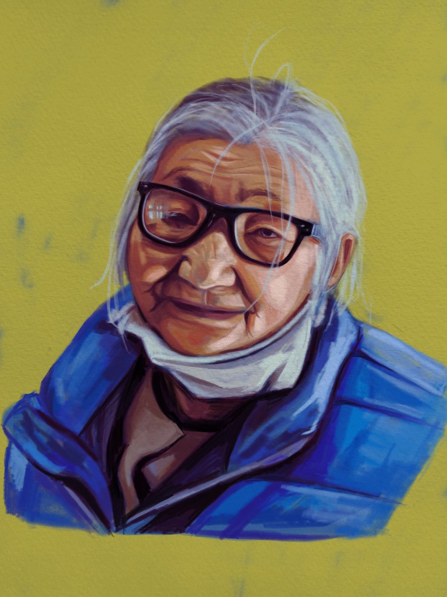 dorriepower's tweet photo. Digital portrait @Procreate https://t.co/a1nH7VUV8X
