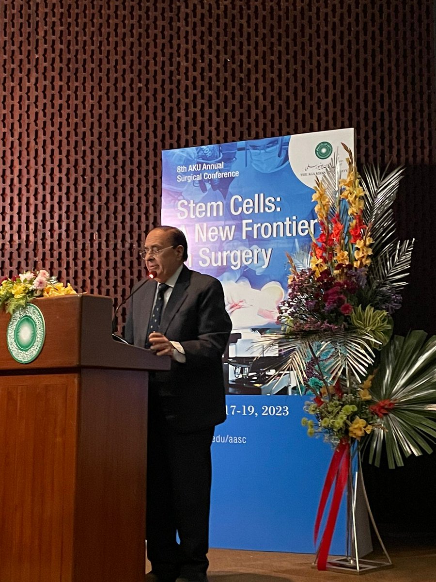 AdilHaiderMD's tweet photo. "Can you slow down the process of aging? Or cure cancer or repair an injured ♥️- these are possible with stem cells" Prof Atta ur Rehman, 1 of the world's most decorated scientists & top 500 personalities in the Islamic world kicks off #8AASC posing imp Qs in the world stem cells https://t.co/vzXzwFUTeE