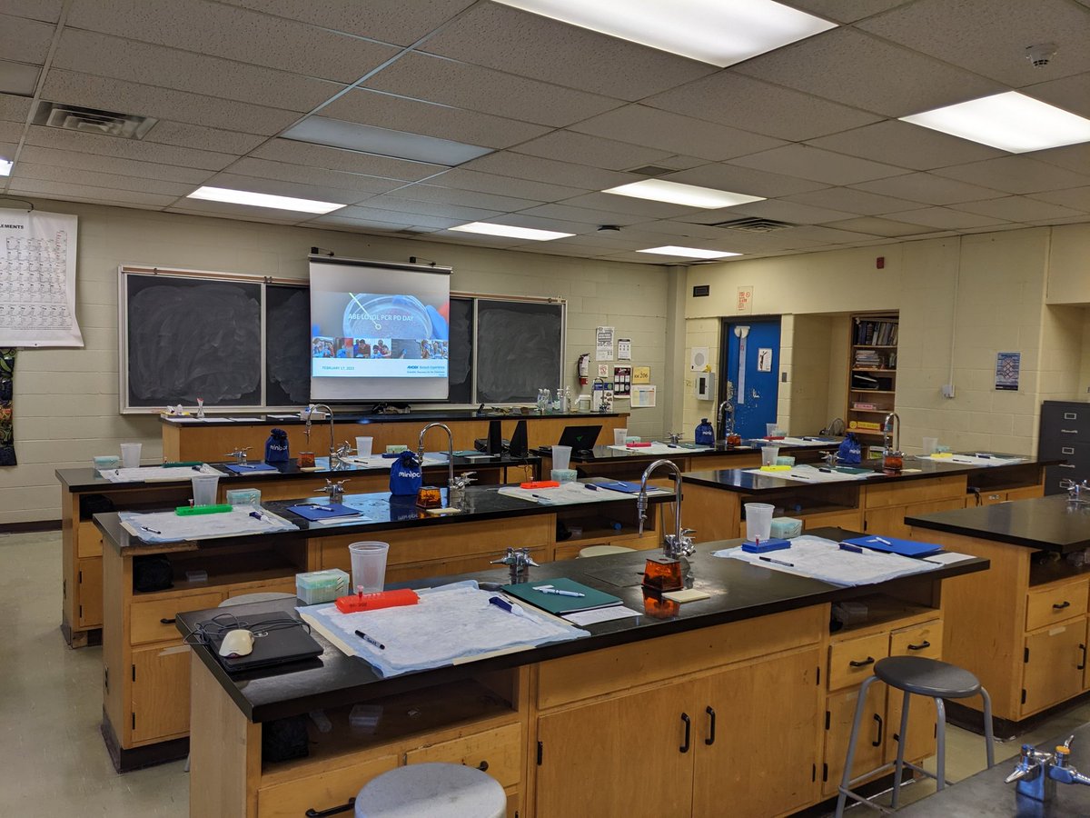 We're all set for #LOYOL PD day at St John Paul II <a href="/TCDSB/">Toronto Catholic District School Board</a> for a full day of PCR and Gel Electrophoresis training! 

<a href="/ABEProgOffice/">Amgen Biotech Experience (ABE) Program Office</a> <a href="/AmgenFoundation/">Amgen Foundation</a> <a href="/AmgenCanadaGM/">Ugur Gunaydin</a> <a href="/UTM/">U of T Mississauga</a> <a href="/UTM_Research/">UTM Research & Innovation</a> <a href="/UTM_CPS/">UTM CPS</a> <a href="/UTMBiology/">UTM Biology</a> <a href="/miniPCR/">miniPCR bio</a>