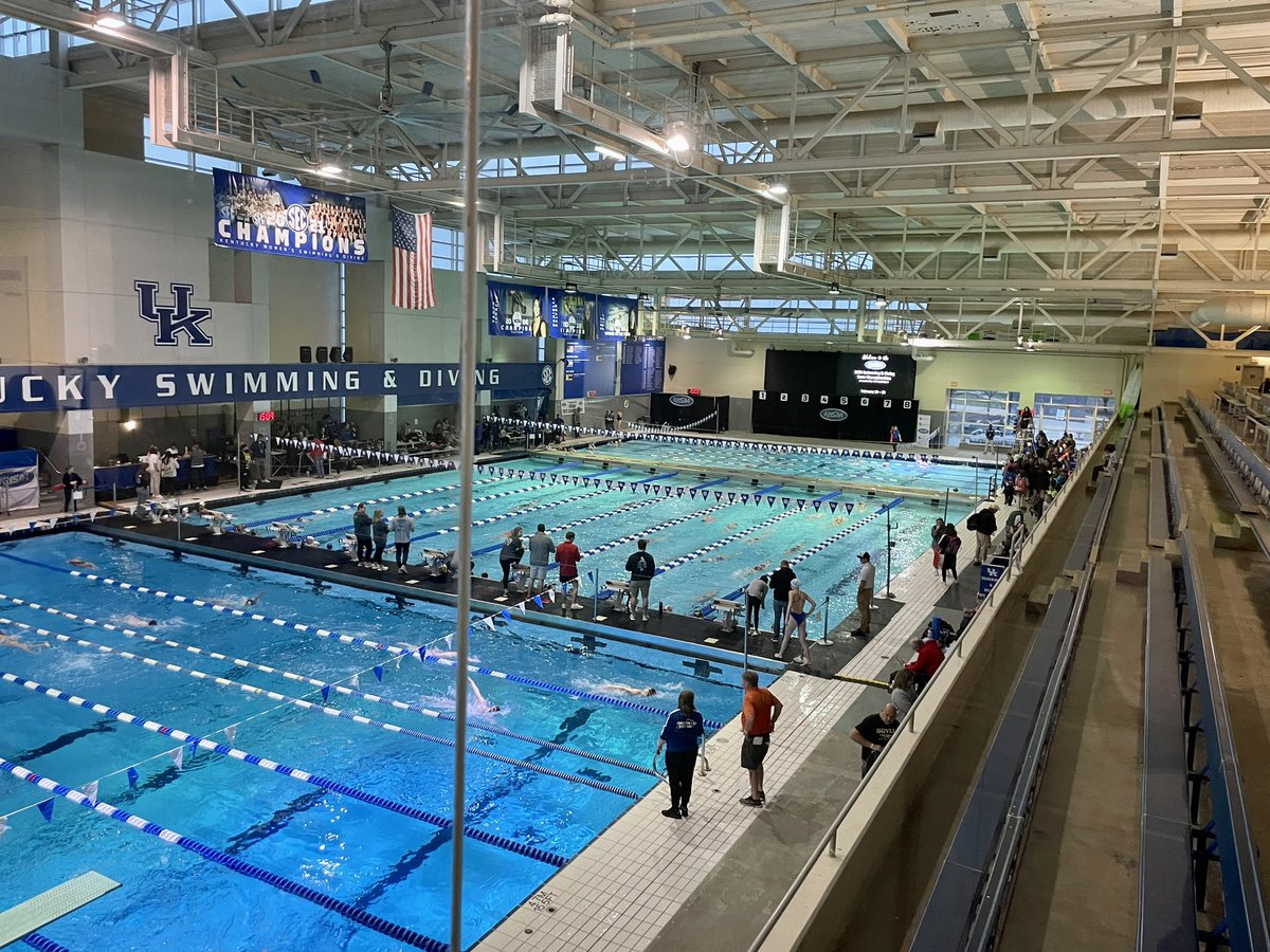 RebelSwimDive's tweet photo. We at @UKSwimDive’s Lancaster Aquatic Center this morning where @KollarLexi will compete in the 100 Breaststroke at the @KHSAA state championship! https://t.co/trU0vUYxew