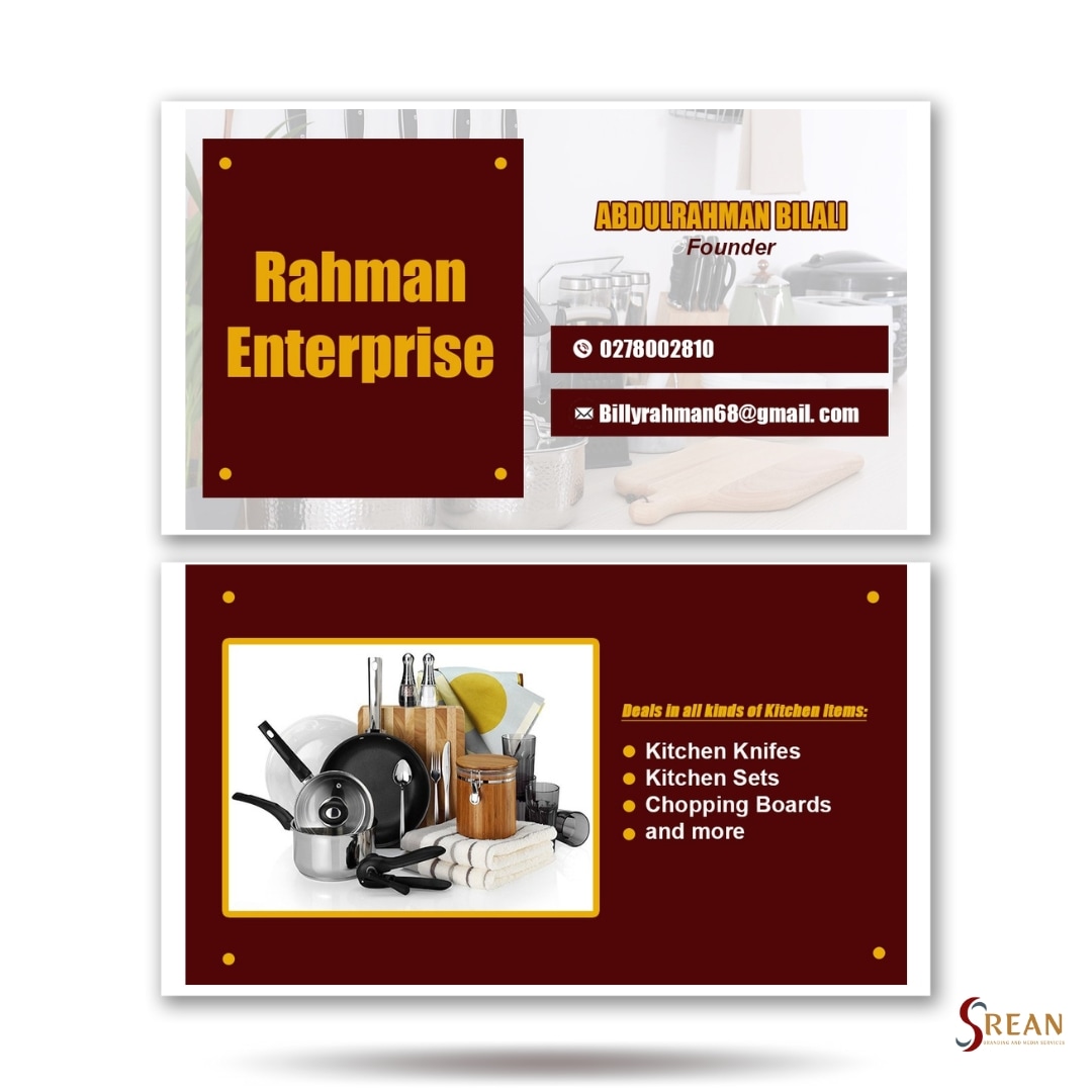 SreanBM's tweet photo. Ready for printing!❤️
.
.
We love this bold and explicit business card, designed by us for a client who deals in kitchen wares.
.
.
Send us a DM for yours and other branding/media services.💯 Printed version in the next post.
.
.
#businesscards #kitchenwares #happyclients https://t.co/T2JDuqNe23