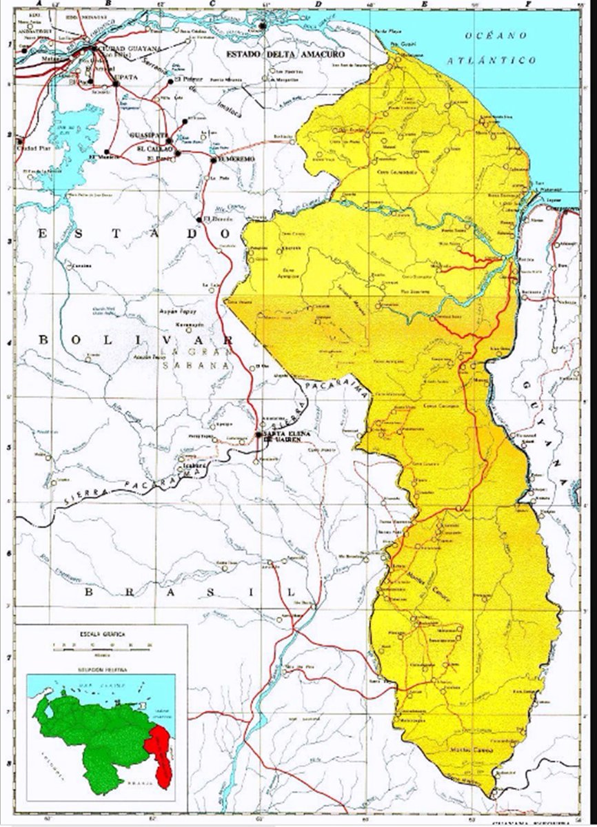 Mfronteradepaz's tweet photo. Arribamos al 57 aniversario de la firma del Acuerdo de Ginebra, que reconoce los derechos de la República Bolivariana de Venezuela sobre la Guayana Esequiba; haciendo Nulo e Irrito el Laudo de 1899 https://t.co/n6RJlXaXUy