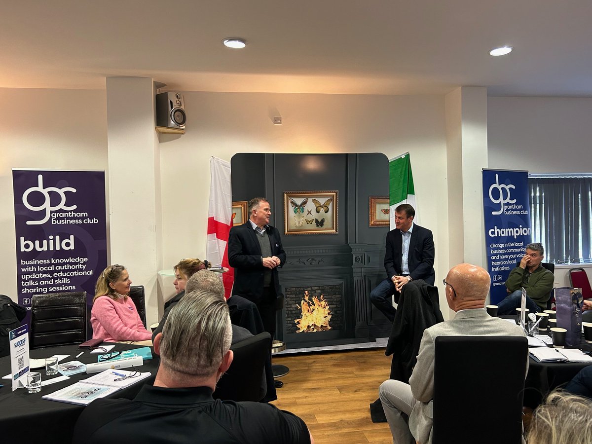 A brilliant meeting this morning! 😊

Thank you everyone that attended our latest Business Club meeting this morning. It was a jam packed agenda and we were treated to some great speakers 🎤

You can already purchase your ticket from our website - granthambusinessclub.com/event/friday-1…
