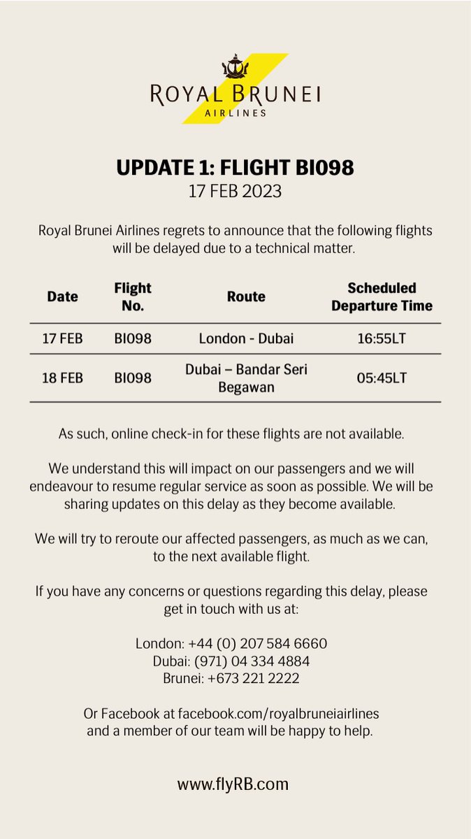 RoyalBruneiAirlines (@royalbruneiair) on Twitter photo 
