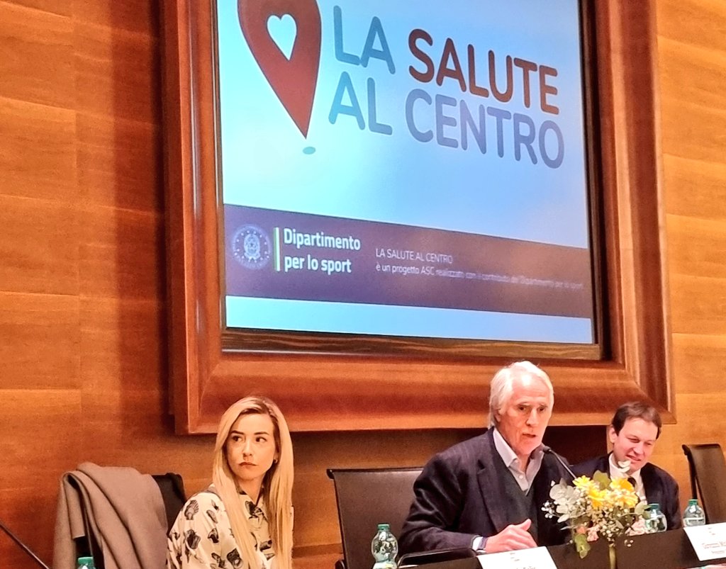 Alla presentazione del libro di Massimo Achini sulle sfide che attendono le società, con vista 2030, e alla conferenza #ASCSport organizzata dal Presidente Stevanato per illustrare i risultati de 'La Salute al Centro'.Due eventi per apprezzare la centralità valoriale dello #sport