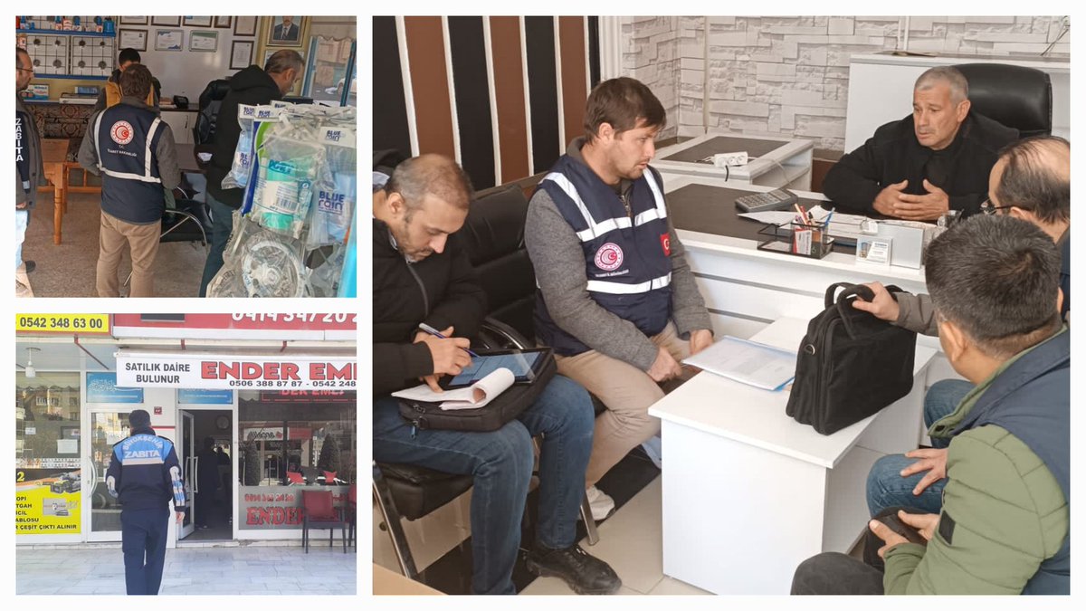 UrfaValiligi's tweet photo. 🔴Ticaret İl Müdürlüğü koordinesinde, ekiplerimizce emlak ofislerine yapılan denetimlerde bugün;

📌1️⃣5️⃣ emlak ofisi denetlendi,
📌toplamda 7️⃣ emlak ofisine idari para cezası uygulandı.

Fahiş kira artışlarına yönelik denetimlerimiz ivedilikle devam edecektir. https://t.co/P3VnV87G6B