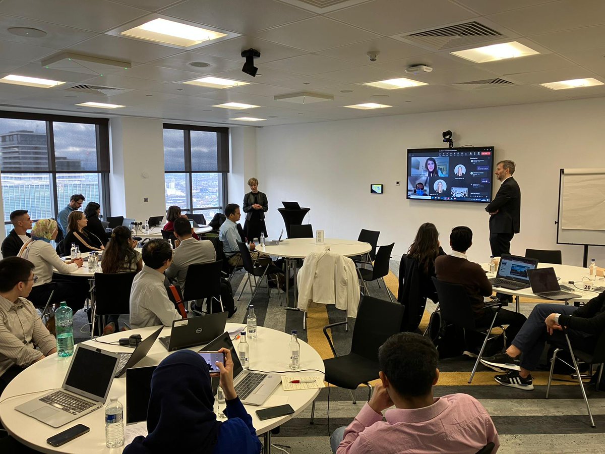 ucl_GBSH's tweet photo. Today our #MBAHealth students present their case study proposals to our guest speakers from the pharmaceutical and Italian healthcare system around #Sustainability and it’s vital role in the future of healthcare #UCLGBSH #UCL #healthcaremanagement https://t.co/1FQgm5dLHn