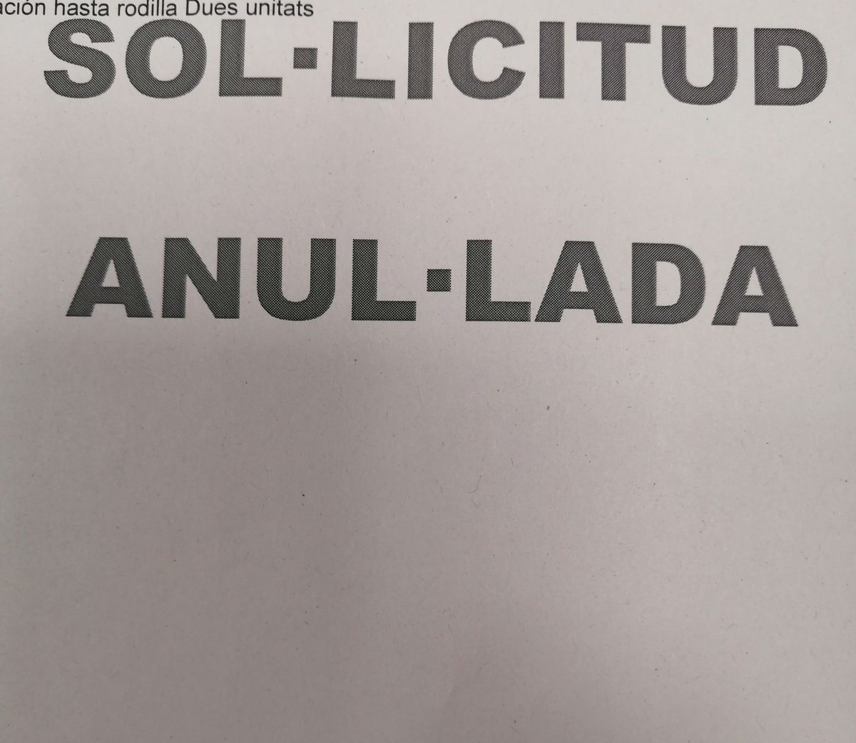 Fins quan????? Farta de rebre anulacions del hospital, sense saber ni qui ho ha fet ni perquè