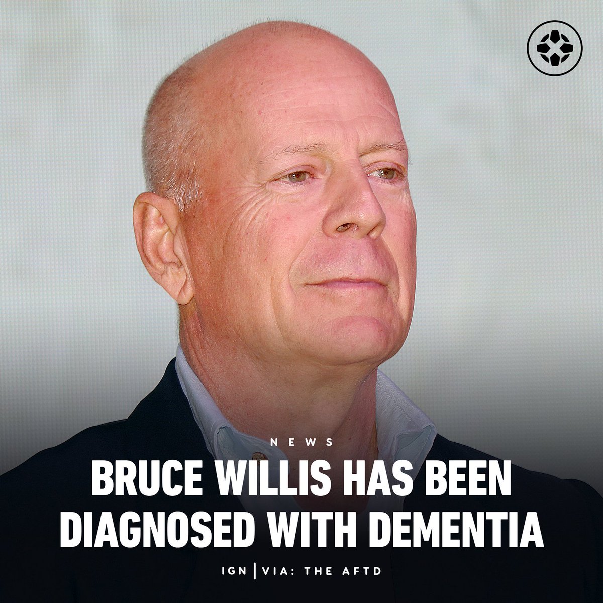 IGN's tweet photo. Bruce Willis' family shared a recent statement through The Association for Frontotemporal Degeneration. "Bruce’s condition has progressed and we now have a more specific diagnosis: frontotemporal dementia (known as FTD)." https://t.co/hAADr9hRel https://t.co/uU3NAGqeym