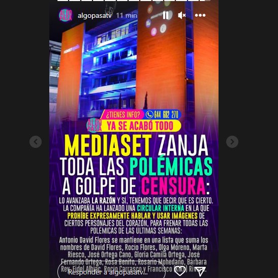 RafaelGLAF5's tweet photo. Borja Prado ordena instalar la censura en Mediaset España y Telecinco de los temas y personajes más polémicos #Supervivientes2023 #APOYOROCIO17F #ViernesDeluxe #AR17F #YaEsMediodía17F #yoveosálvame https://t.co/I5v1aBUyQm