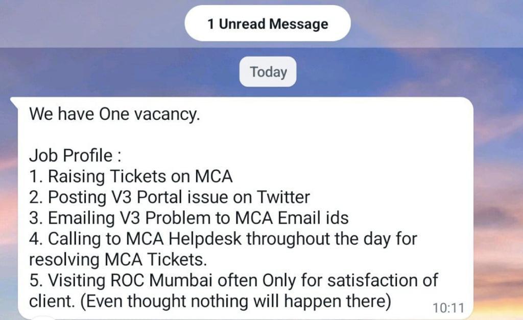 aniketgangwal's tweet photo. Tag Karo apne favourite people ko...
#mca21
#rocfiling
#v3portal
#icsi https://t.co/B979ZhOV88