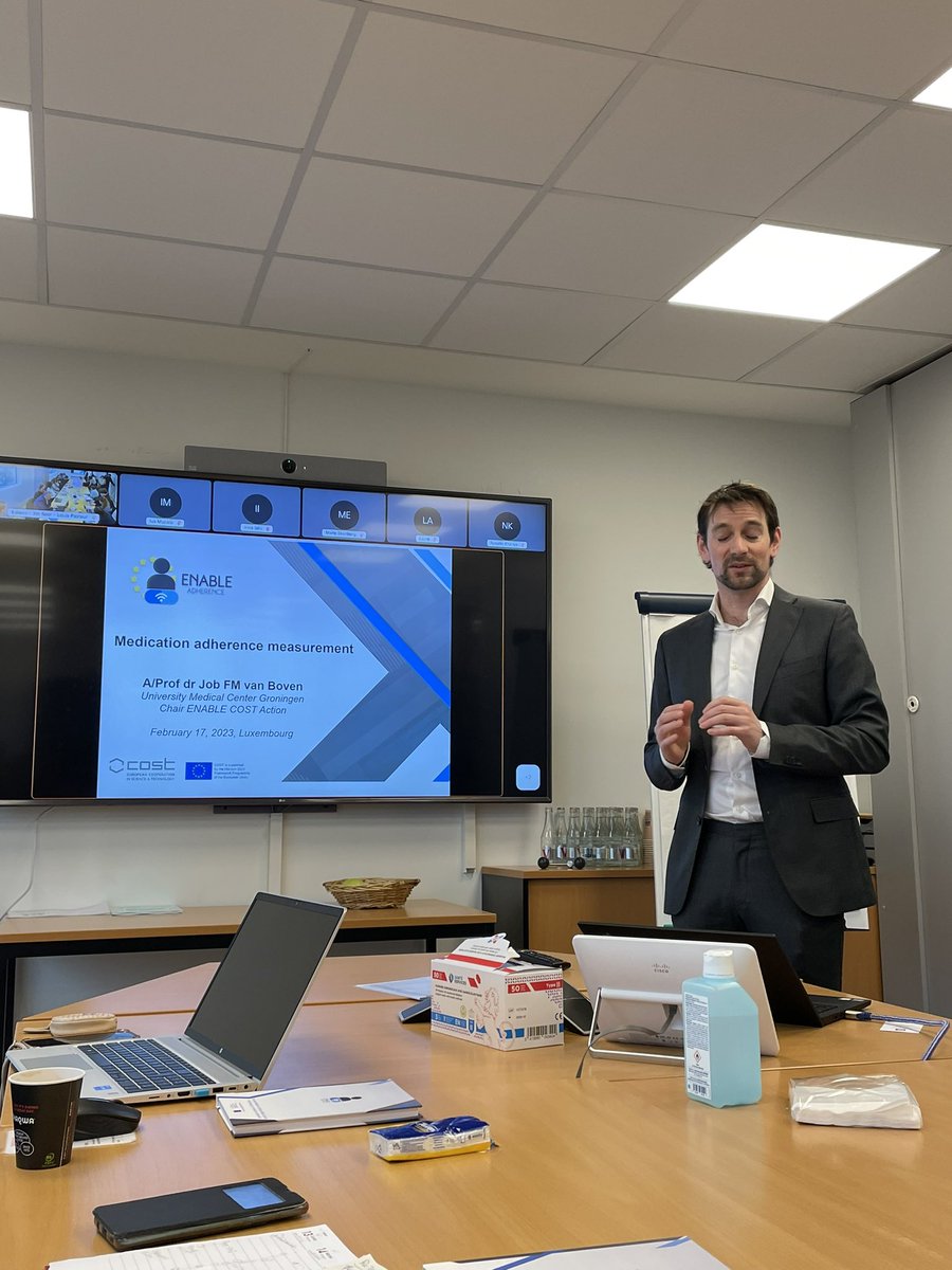 enableadherence's tweet image. Job van Boven is talking about digital methods to measure adherence. We are in Luxembourg Institute of Health. @a__dima @CatherineGoetz1 @PilarBF2 @BernardVrijens @GHafez2 @PKardas @enableadherence