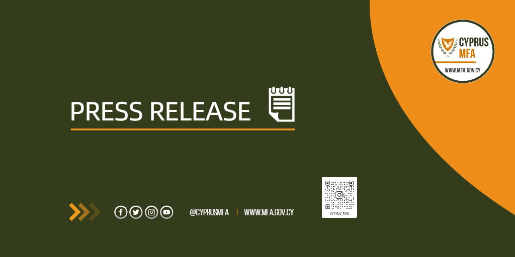 📝PRESS RELEASE on the participation of #Cyprus FM @IKasoulides 🇨🇾in the deliberations of #EU 🇪🇺 Foreign Affairs Council & General Affairs Council meetings in #Brussels | Agenda focus on #Ukraine #Afghanistan #ClimateDiplomacy
#CYMFApressrelease👇
🔗mfa.gov.cy/el/press-relea…