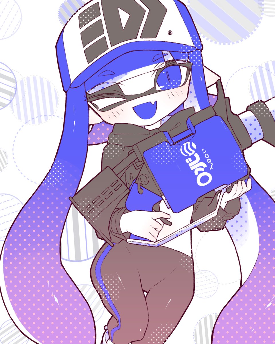 イカガール(スプラトゥーン) 「」|VAZ🐺💙のイラスト