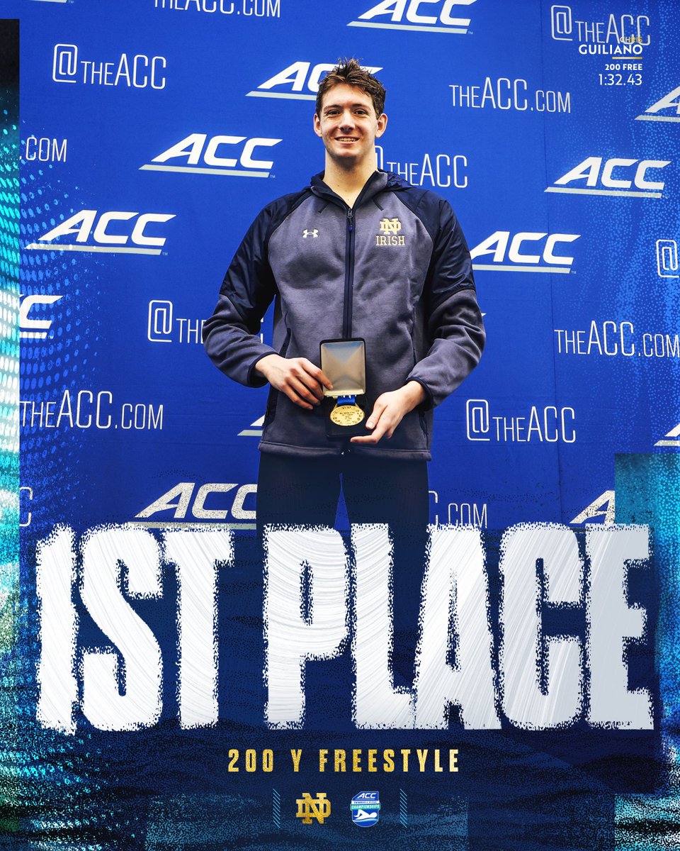 NDSwimDive's tweet photo. Bringing some hardware back to South Bend 🥇

#GoIrish https://t.co/c9HLMx0kqy