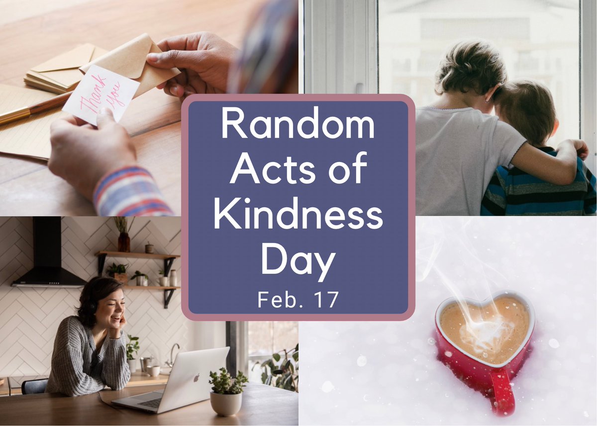 A random act of kindness can have a ripple effect stretching farther than you’d think. It can be as simple as a smile, checking in on friends or letting someone go ahead of you in line. Brighten someone’s day & make the world a little kinder on Random Acts of Kindness Day #RAKDay