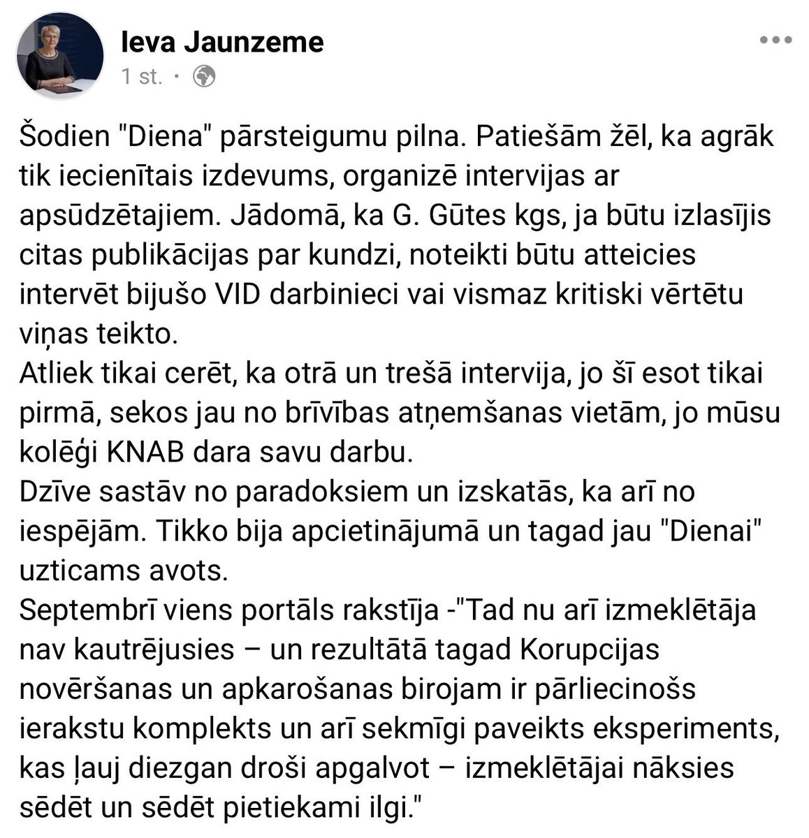 DievaSuns's tweet photo. Ziniet, kā pārsvarā tiek atklāti noziegumi? Uz operatīvās informācijas pamata. Ziniet, kur šī informācija rodas? Vieni noziedznieki, kuri sagrābti “aiz astēm” nodot citus.  VID vada persona, kura uzskata, ka viena apsūdzētā nevar atklāt patiesību par citiem noziedzniekiem?! https://t.co/pN7zFk1haa