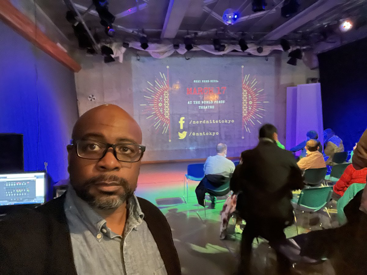 whartonrigby's tweet photo. Spoke tonight at @nntokyo. Had a blast speaking about Guerilla Filmmaking and using our film @StayMotionPic as a case study. Also got to meet one of the organizers, Andrew, who is also from Baltimore. https://t.co/IS1pg0Cp6j