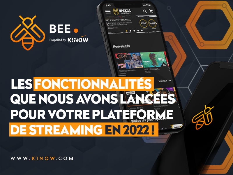 [Conseils] ⚡ 

 2022 fut une année chargée pour les équipes de BEE ! 😮 
 
Une année de développement pour vous proposer de nouvelles fonctionnalités sur votre plateforme de streaming. 🚀 Découvrez toutes ces nouveautés dans l’article dédié 👉 bit.ly/3jTyszs  

 #ott