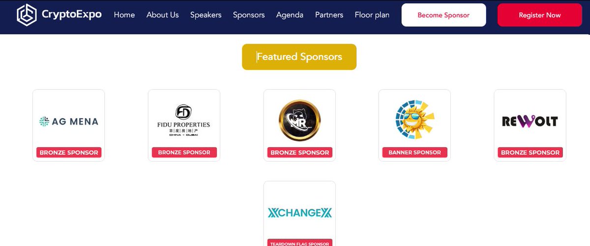 Crypto Expo Dubai &amp; Renewable Energy Token

$RET is one of the Featured Sponsors of the Dubai Crypto Expo.
#Renewable_Energy_Token 

cryptoexpodubai.com/#sponsorship