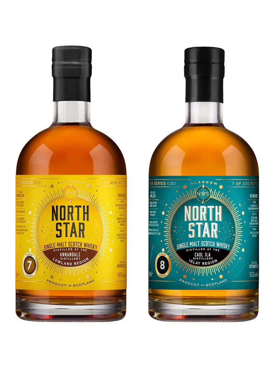 Two more releases from North Star, including our first review of spirit produced at Annandale distillery.

twowhiskybros.co.uk/blogs/blog/nor…

#northstarspirits #annandaledistillery #twowhiskybros #caoliladistillery #caolila #annandalewhisky #whiskyblog #whiskyreview #peatedwhisky #islay