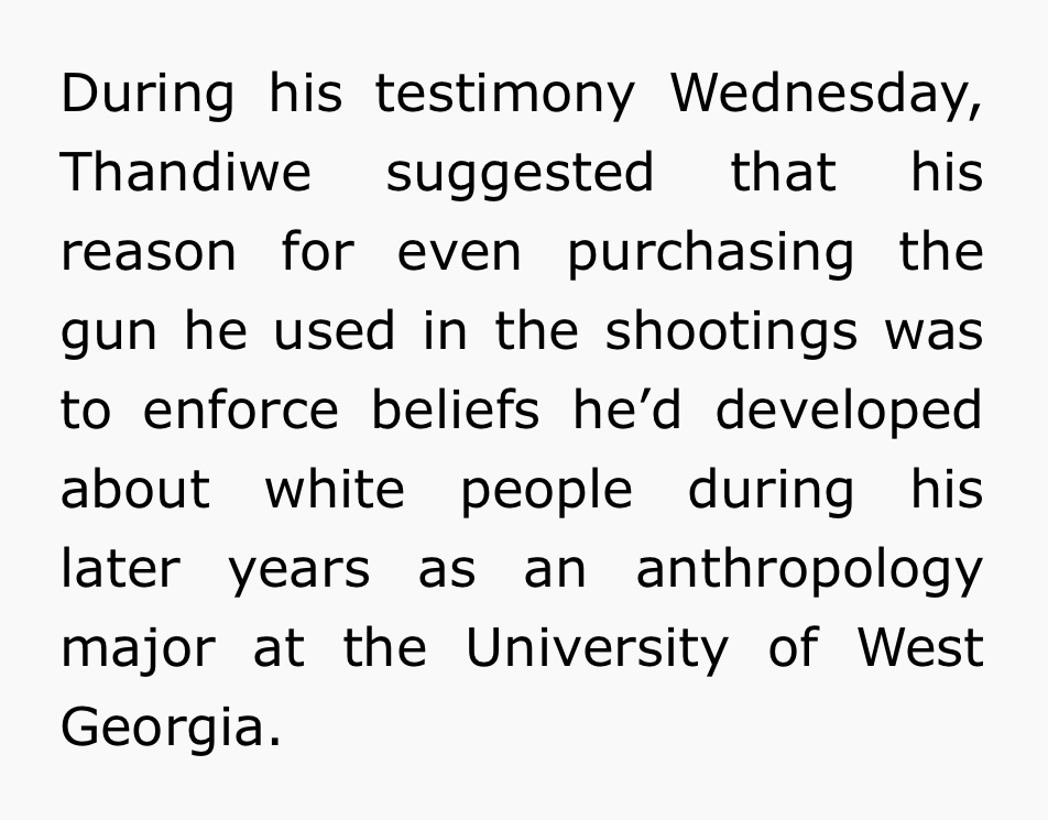 In 2011 Nkosi Thandiwe shot three white women. One dead, another paralyzed, the third traumatized fo