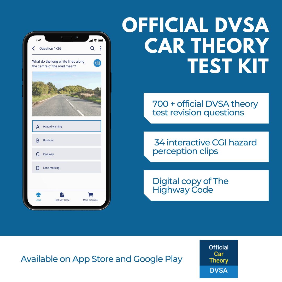 We’ve updated the Official DVSA Theory Test Kit app! 🚗

The app includes a new measure of test readiness gauge - so you know when you're ready to take your test.

Have a look at the must-have app here: onelink.to/858uyu