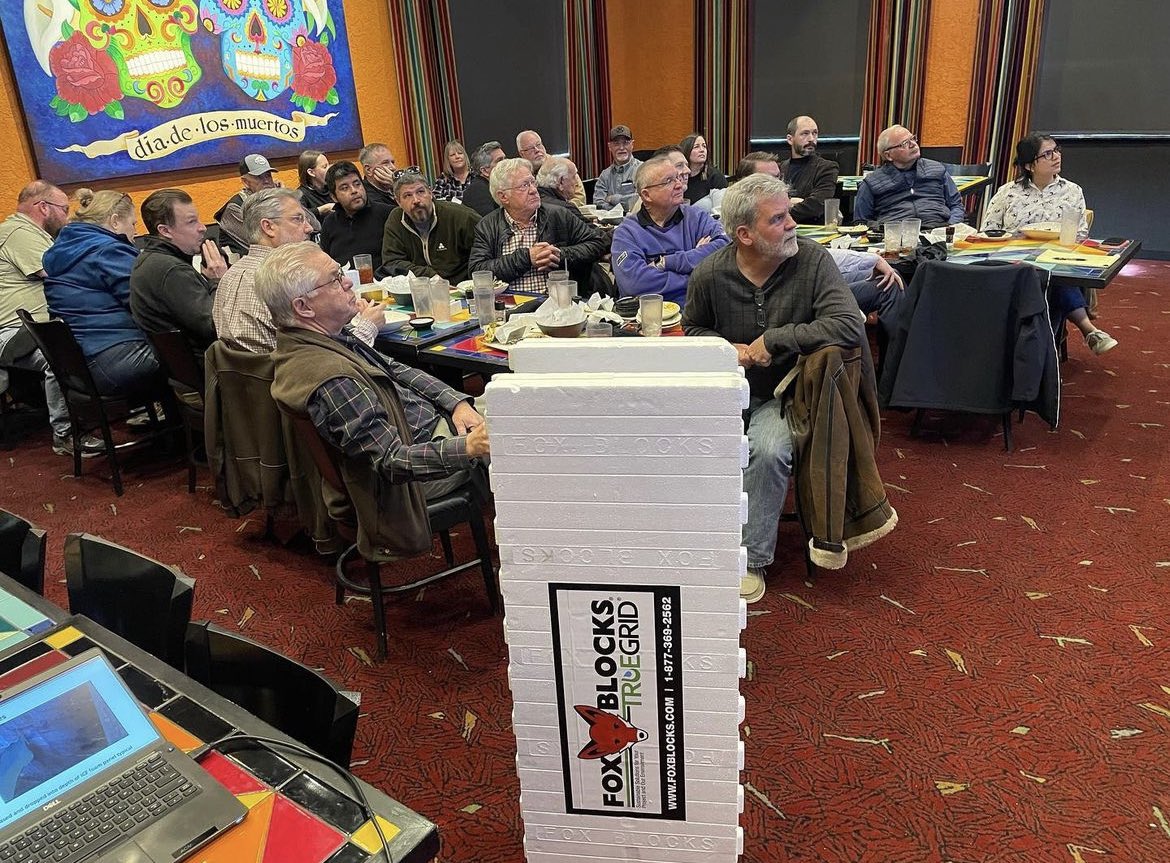 FoxBlocksICF's tweet image. Fox Blocks Team Member @Alfonso_Nieves met with the AIA Chapters of Abilene and Amarillo, TX this week - teaching about the advantages of designing with #InsulatedConcreteForms 🦊👏🏼💯