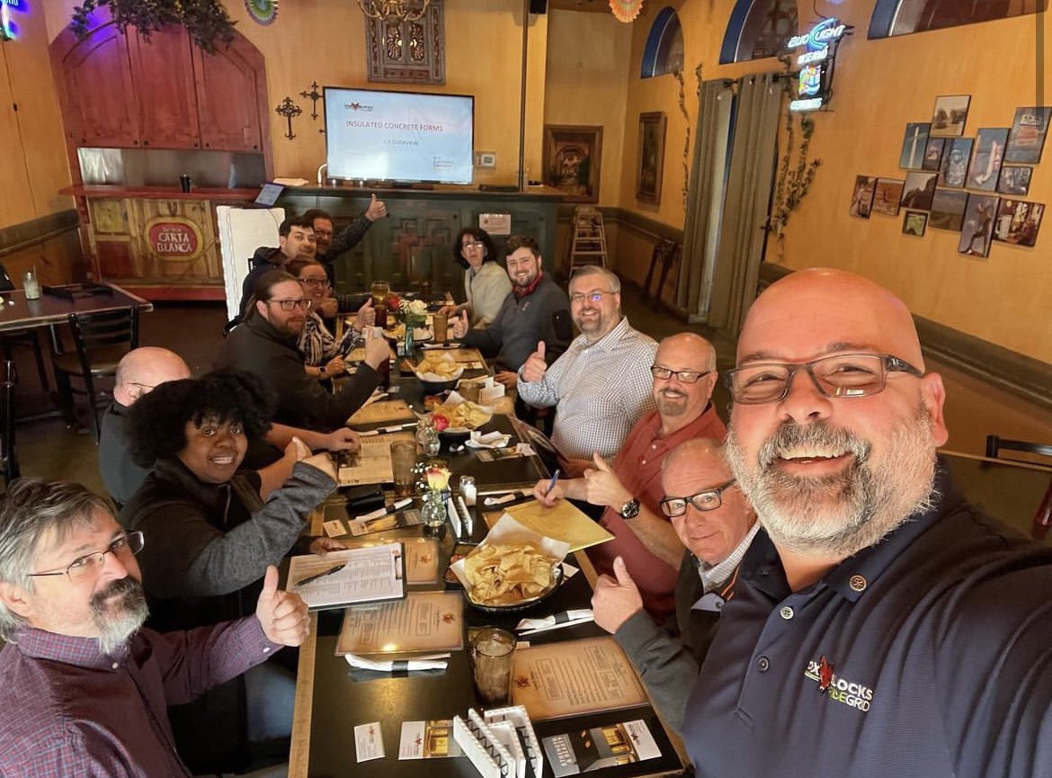 FoxBlocksICF's tweet image. Fox Blocks Team Member @Alfonso_Nieves met with the AIA Chapters of Abilene and Amarillo, TX this week - teaching about the advantages of designing with #InsulatedConcreteForms 🦊👏🏼💯
