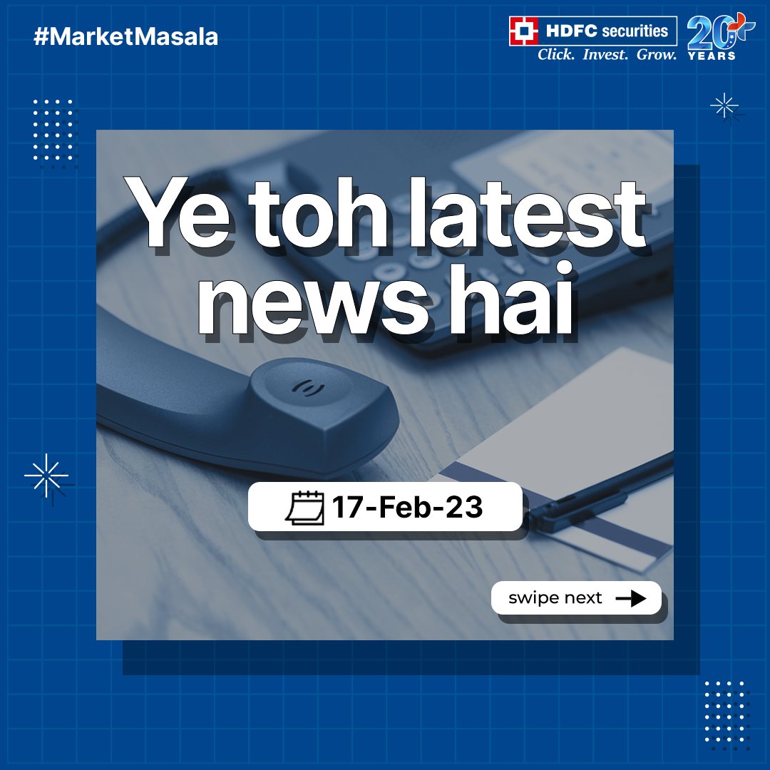 hdfcsec's tweet photo. The best and latest news of the recent past from companies that you care about. Get all of it over here on #MarketMasala! 
#HDFCsecurities #Bosch #Homeappliances #ONGC #OilandGas #Energy #AirIndia #Boeing #AirBus #Investment #MTNL #BSNL #TVSMotor #TataMotors 
(1/6) https://t.co/hUFJxA112H