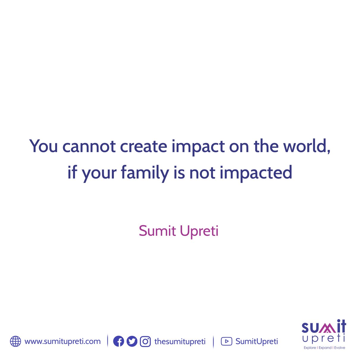IamSumitUpreti's tweet photo. "It is rightly said, one's ability to make a significant difference in the world is dependent on first having a positive impact on one's own family. 

#CAHFamily #sumitupreti #meditation #freedom #abundance #growth #success #healthybody #manifestationquotes https://t.co/TpAlhRbTP1
