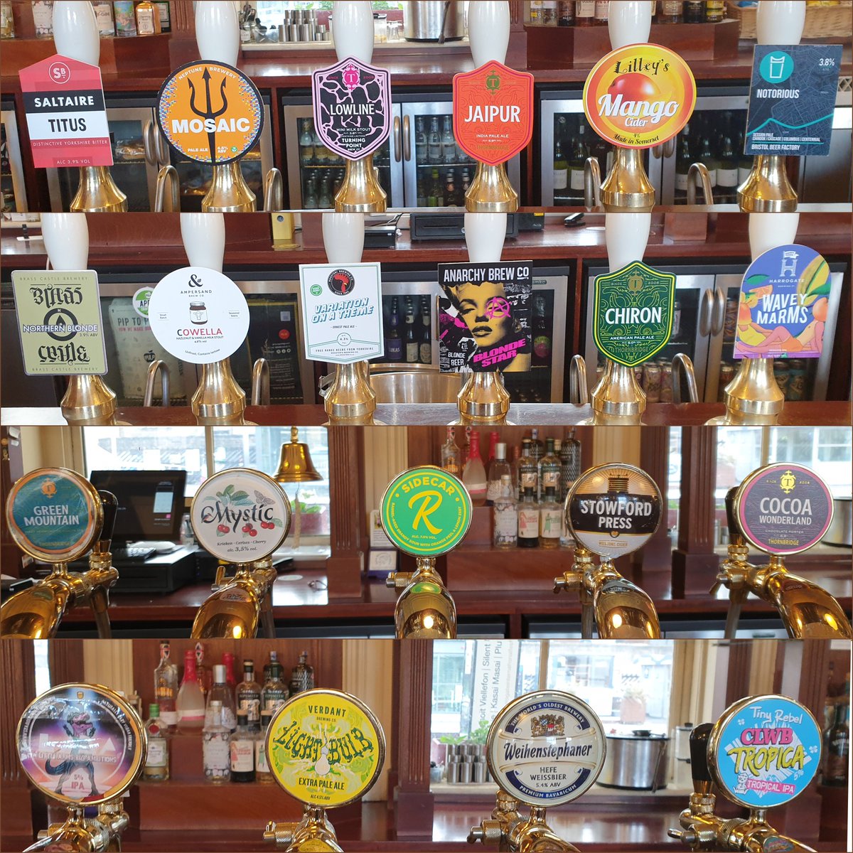 Friday line up! Some entirely new beers and some absolute classics as well, something for everyone as they say! 🍻 ☀️

#harrogate #caskbeer #kegbeer #craft #ipa #sour #stout #porter #bitter #sessionipa #americanpale #hazypale #glutenfree #veganfriendly