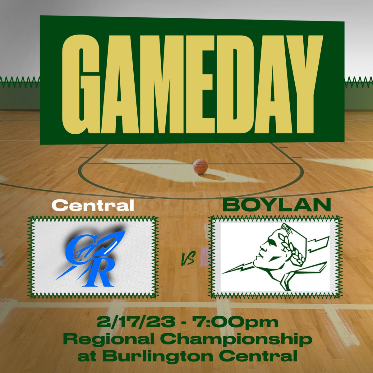 The wait is over. Tonight the Lady Titans take on Central for the Burlington Central Regional Championship. Game time is 7pm. Use the South entrance, door #8.  #WeB4Me