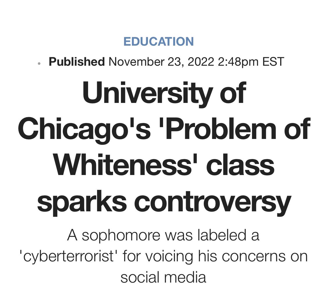 College is more anti-white than when Thandiwe killed. Far more. Numerous colleges now offer courses 