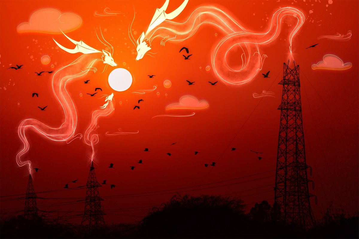 CryptogodsWorld's tweet photo. Sunset of the Dragon by @yuliartty &amp; @arunnalimela

Available on Opensea 🔥

https://t.co/k8EEDGReMb

#CGWORLD https://t.co/7SLnHiirvv
