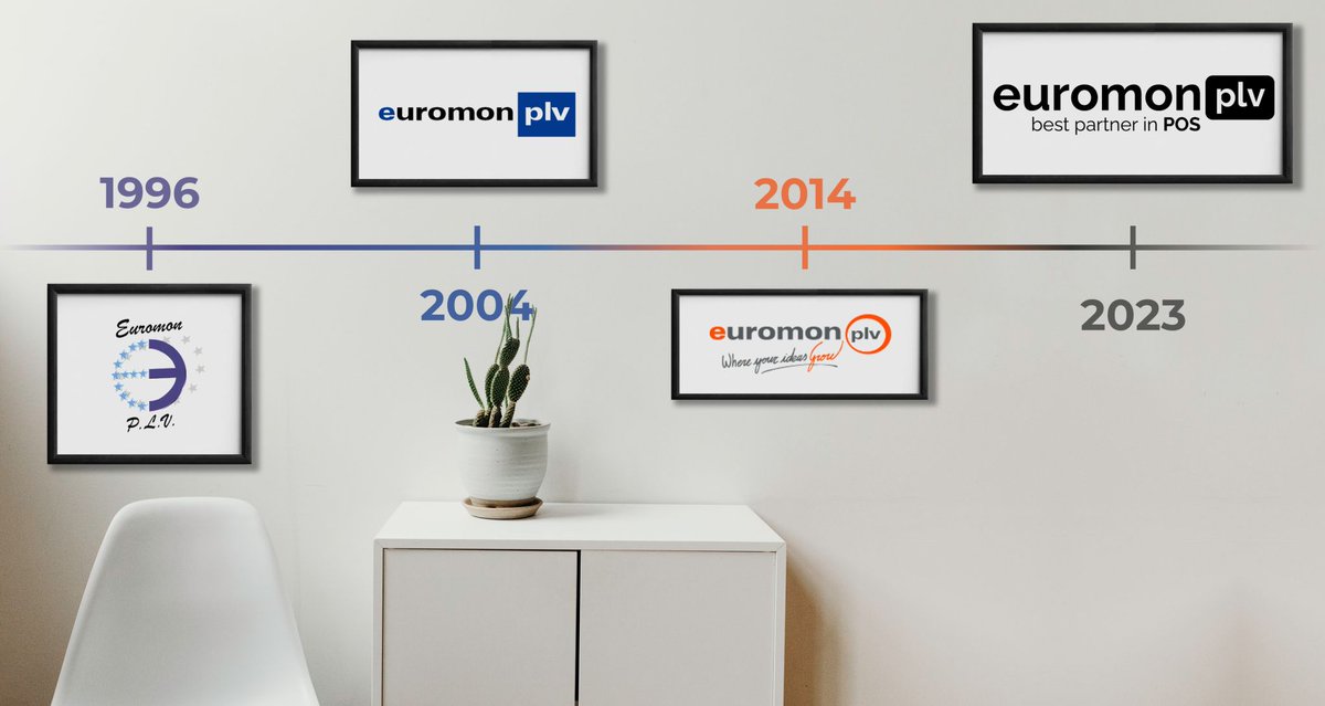 euromonplv's tweet photo. It has always been said that it is important to live in the present, but sometimes it's good to reflect on the past ⏪.
Now that we have released a new 🆕 logo, let's take a look at how it has evolved over the years.

#logo #evolution #POS 
@euromonplv https://t.co/W0vGzRopJn