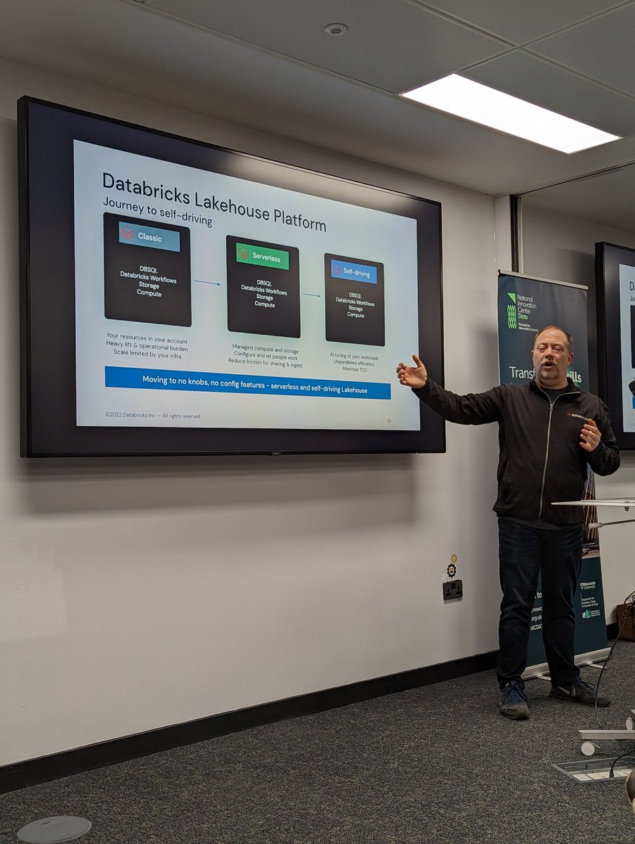 Thor List bringing the #databricks thunder at the first North East Databricks Group last night! Fantastic work for all involved! #databricks #comunity #ai #dataengineering #northeast #newcastle