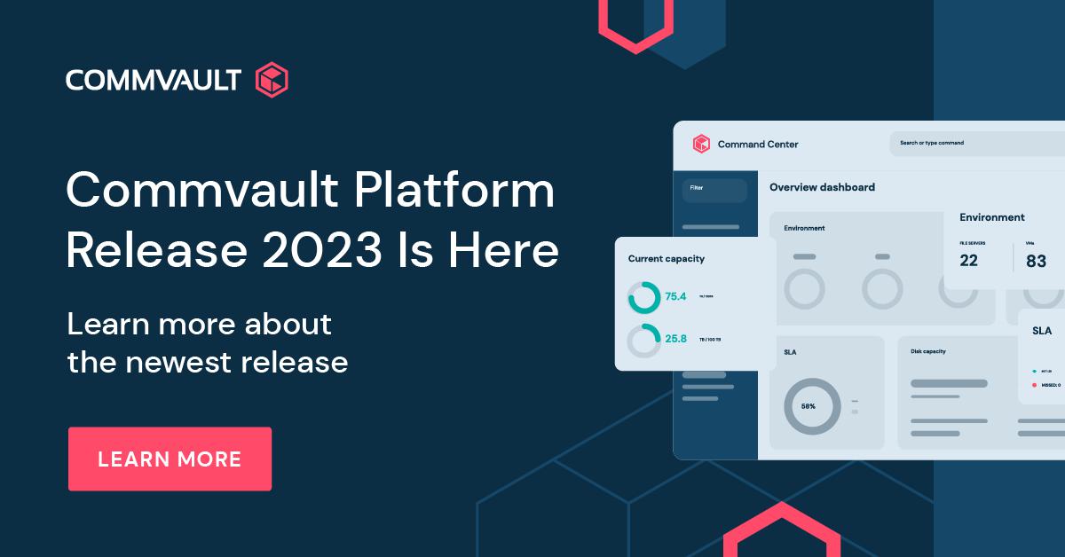 JFabbio's tweet photo. Security and Data Protection go hand in hand. Commvault Platform Release 2023 introduces new integrations to drive data protection insights into the broader security ecosystem. 

Find out how we're enhancing #datasecurity https://t.co/7N9xbRXB3Y https://t.co/fVvCIFYtIU