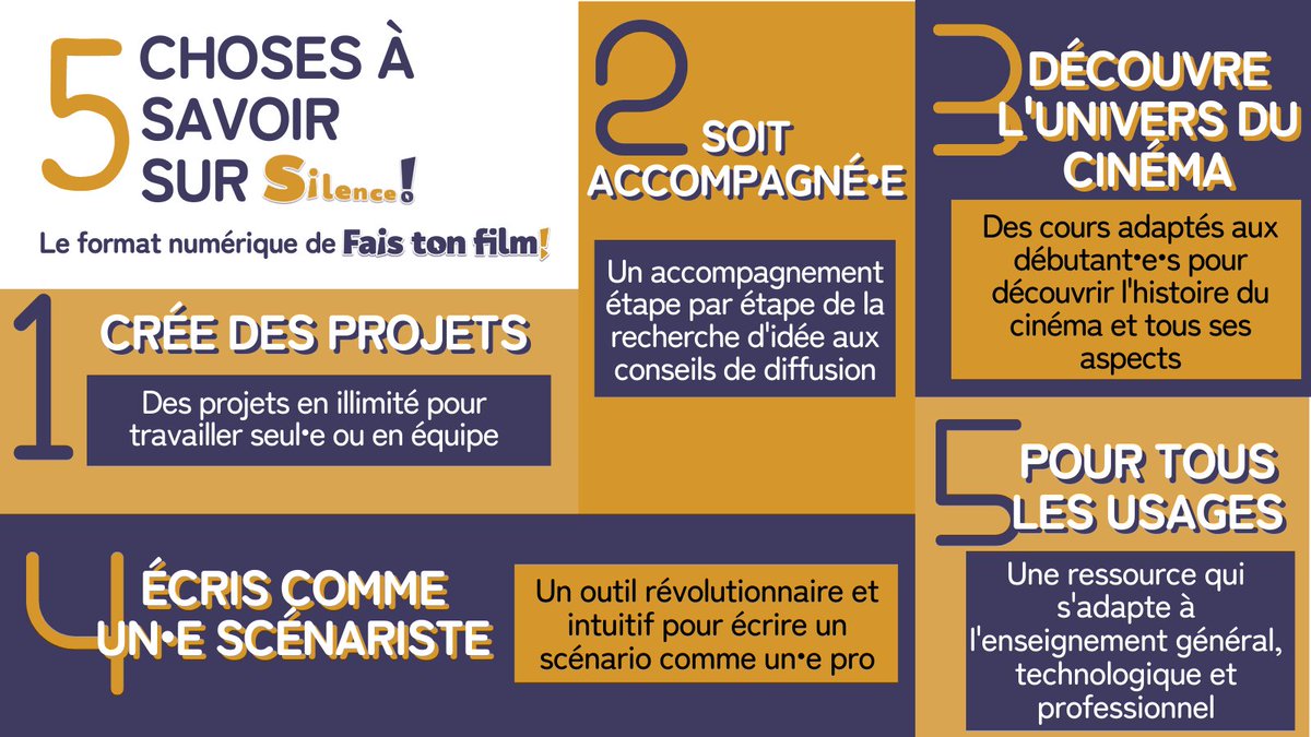 Ça y est, on l’a fait ! 🥳
Silence ! est enfin raccordé au GAR ! 🎉
Besoin d'en savoir plus ?
Contacte-nous par mail : ecoles@faistonfilm.co

#GAR #edtech #numerique #TNE #Ress_Num #ÉduNum