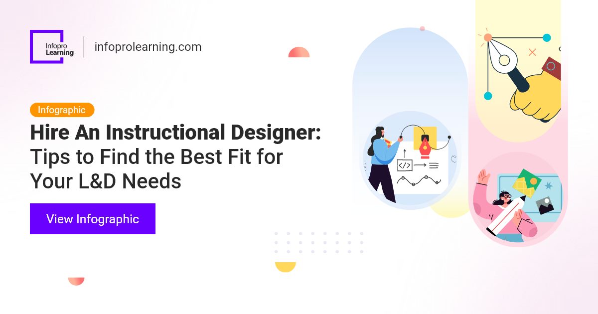 InfoproLearning's tweet photo. Finding the perfect #instructionaldesigner for your L&amp;D needs can be daunting, but have no fear! Use these tips to make sure you find the best fit for your team. https://t.co/3V8GsZ0SoY

#infoprolearning #unlockpotential #learninganddevelopment #eLearning #IDSkills #HireLnDTalent https://t.co/qqK6a8PbNh