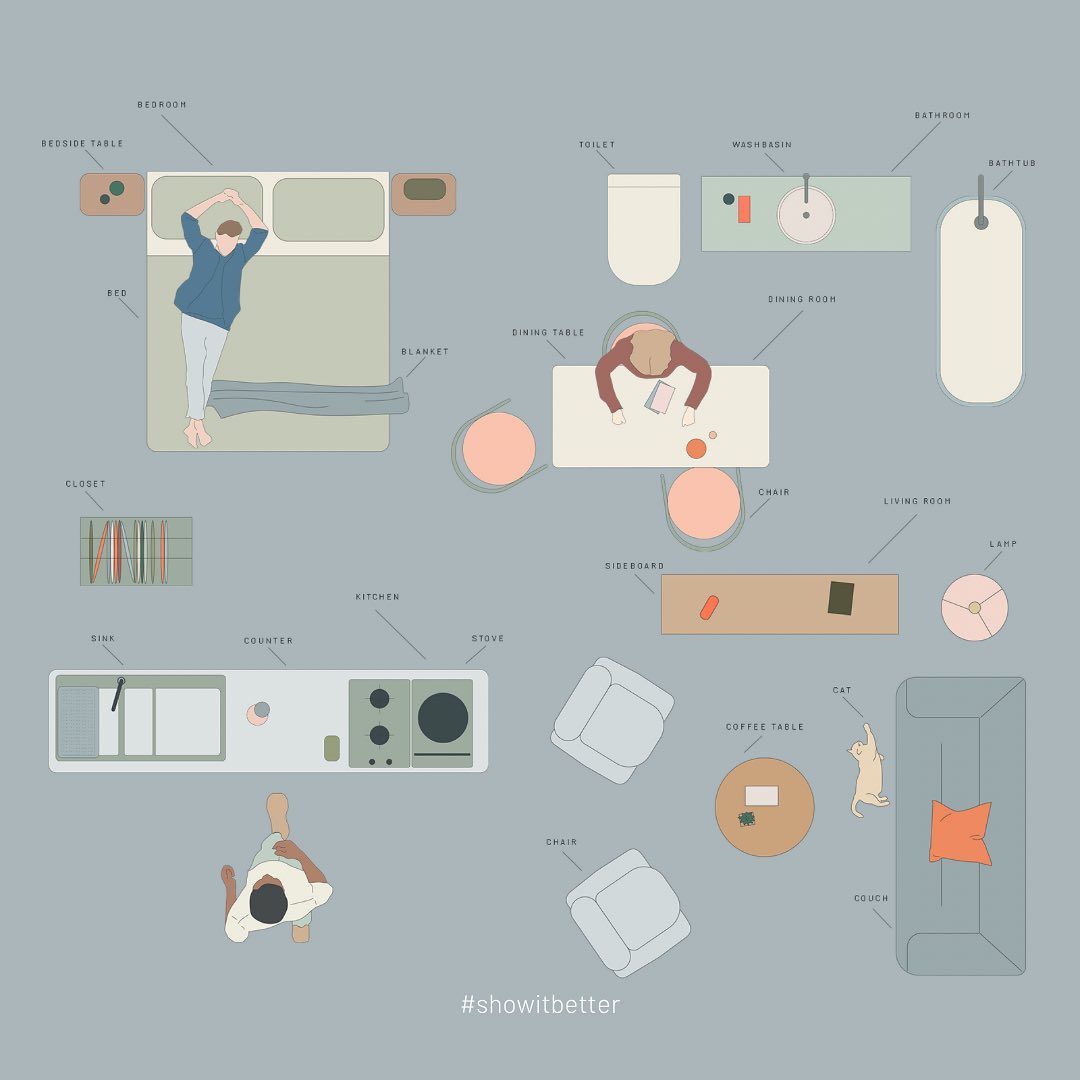 letshowitbetter's tweet photo. Looking to add some  excitement and flair to your boring apartment floor plans? Our Apartment Furniture Vol 01 pack has got you covered!

Oh and we're giving away FIVE free packs so that you and your design-loving friends can experience the joy of top-view furniture in both color https://t.co/ySV67nowl4