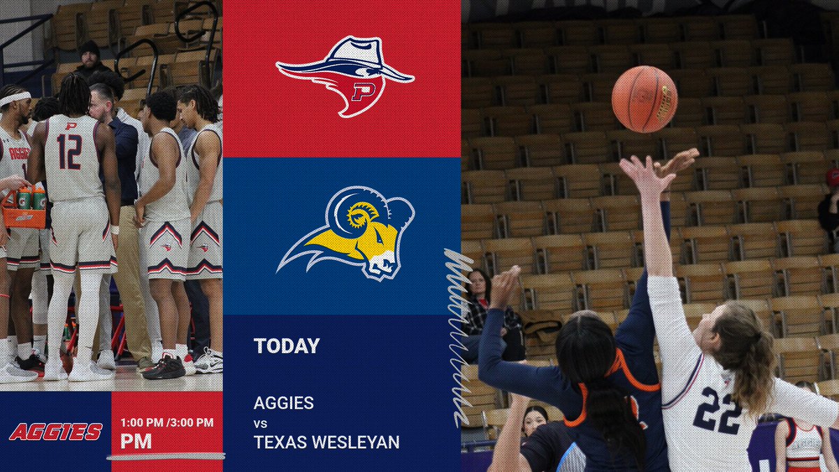 Aggies basketball will be home today as they face Texas Wesleyan University.
  🆚:  Texas Wesleyan University
  ⏰: 1:00 PM &amp; 3:00 PM
 📍:  Goodwell, OK. 
🎥:sacsportsnetwork.com/?S=opsu