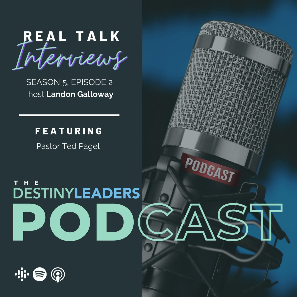 Destinyserve's tweet photo. The February Destiny Leaders Podcast is out!

On this episode host Landon Galloway and Pastor Ted Pagel discuss transition, church and leadership. 
Ted and Tonia Pagel serve as the Senior Pastors of Center Pointe Church in Ocean Springs Mississippi. Find it in any podcast app! https://t.co/lNWAOstbXs