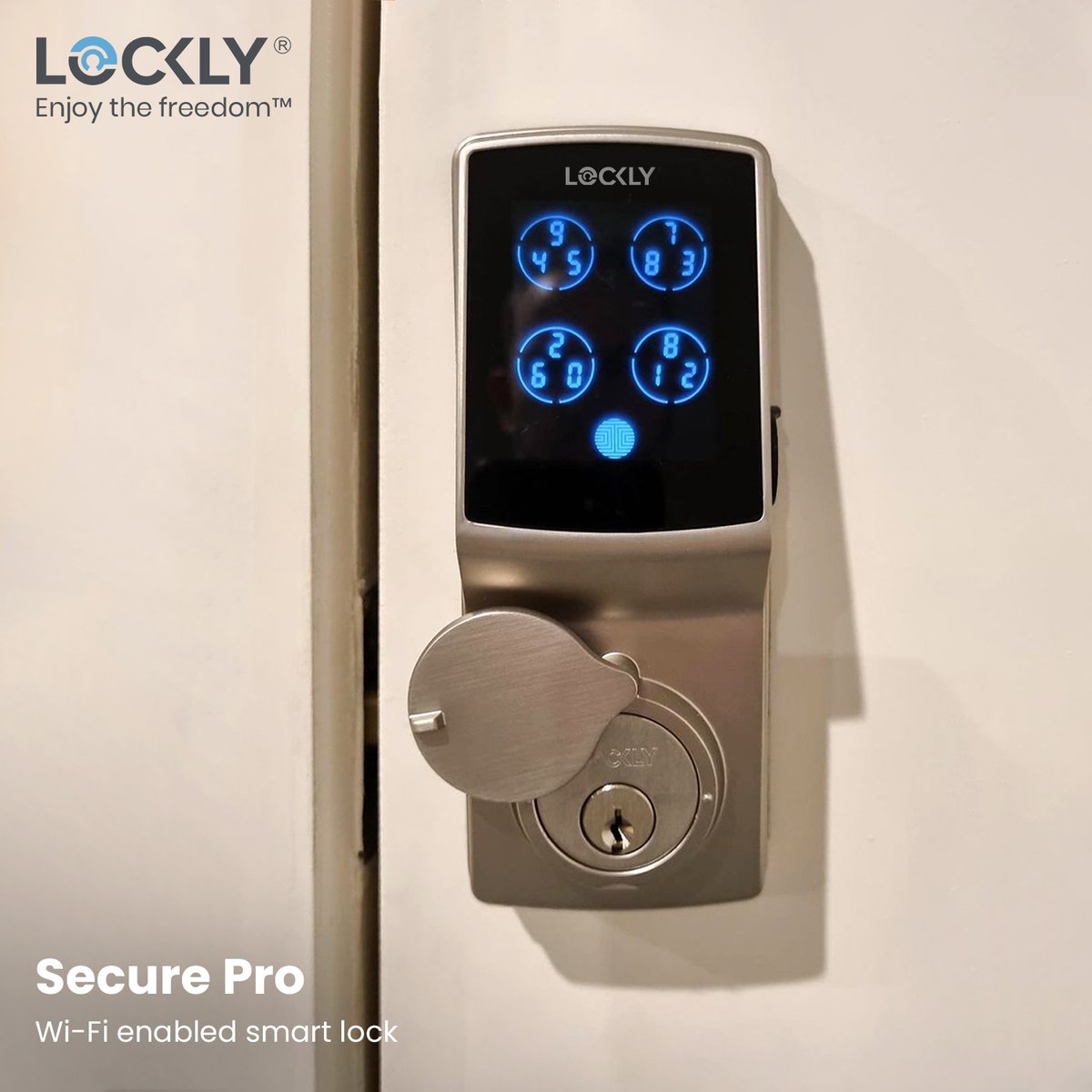 meetlockly's tweet photo. Thanks for recommending us, @bluestonelocksmiths! The Lockly Secure Pro deadbolt combines multiple security technologies. It allows you to access your home via a peek-proof keypad, smartphone, fingerprint, voice or a key.
More: https://t.co/z9YraYaYza
#LOCKLY #smartlock https://t.co/E8IkyJik55