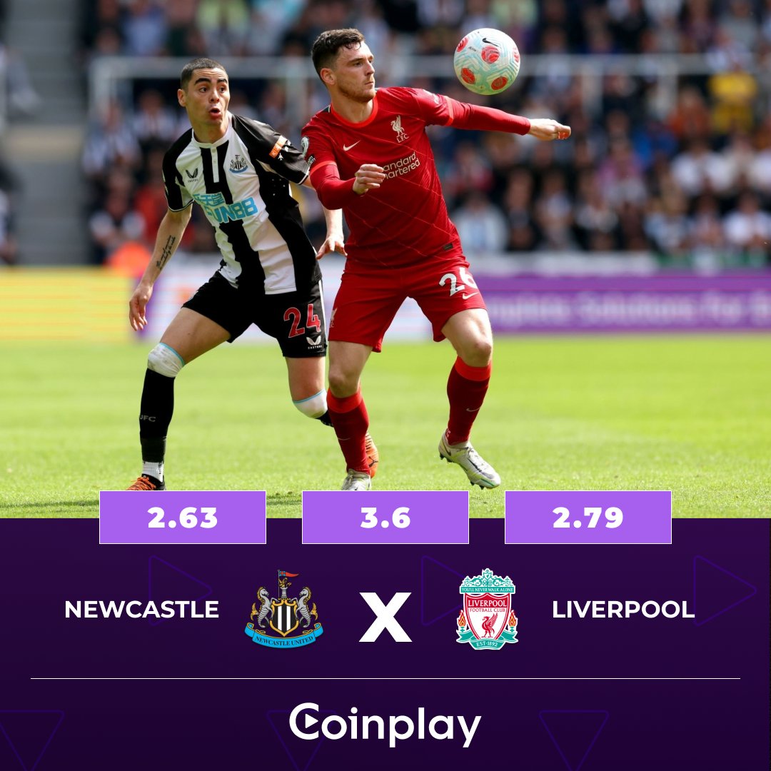 thecoinplay's tweet photo. Could you imagine Newcastle being a favorite over Liverpool? ๐ฎ
Newcastle is 5 places higher in the EPL standings, but Liverpool has a chance to get closer.
Bet now:
๐ด๓ ง๓ ข๓ ฅ๓ ฎ๓ ง๓ ฟ https://t.co/BKHGZp9YvK
#Coinplay #EPL #bet #betting #odds #football #soccer #Newcastle #Liverpool https://t.co/s52dXRLFhs