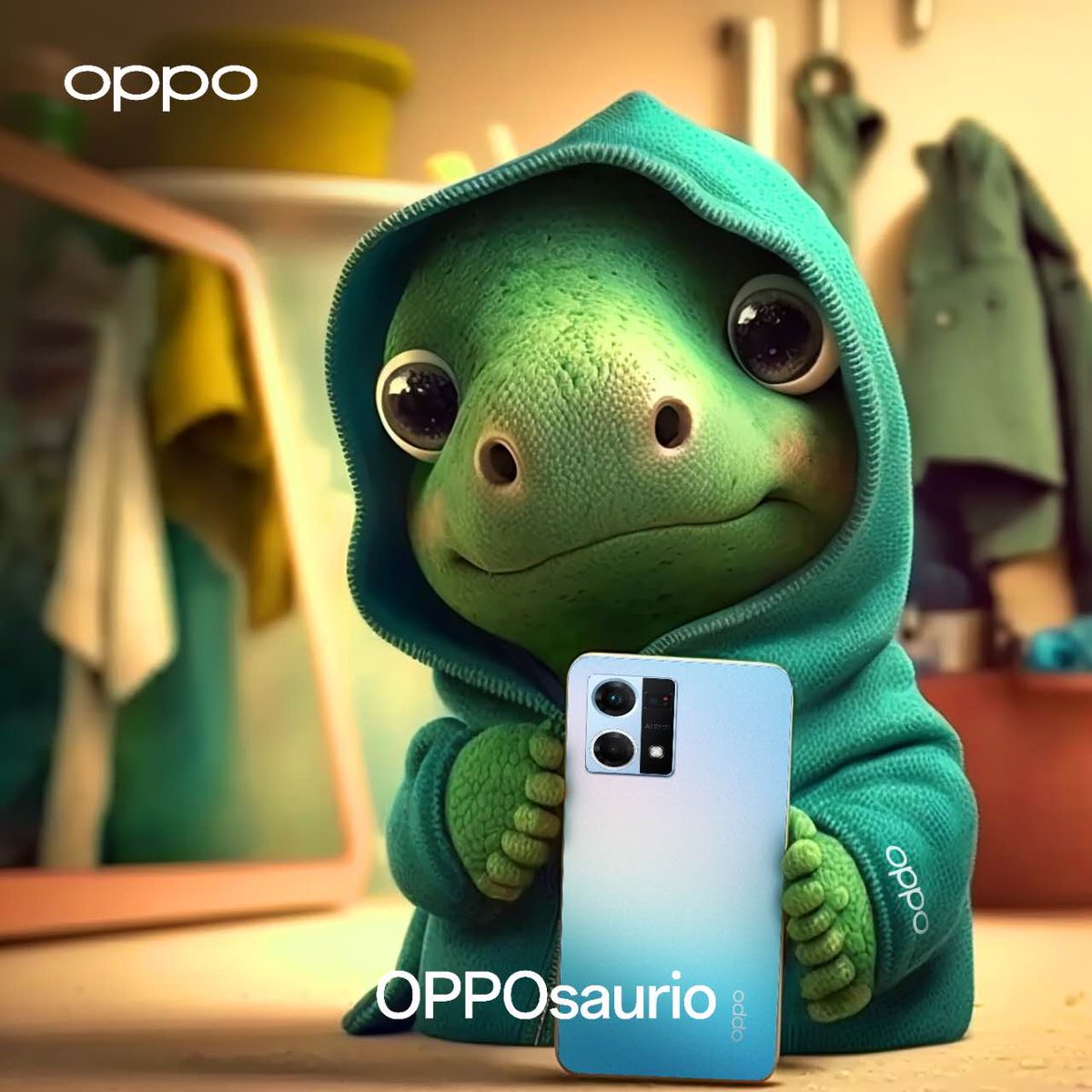 OPPOChile's tweet photo. ¿Que te parecen los OPPOSaurios con su #OPPOReno7 ?😍🥰

¡Son de lo más lindo! 

¿Y tu que esperas para tener tu #OPPOReno7 ?

#Dinosaurio #OPPO #ExpertoEnRetratoIA #Reno7 https://t.co/smvCBKAR2z